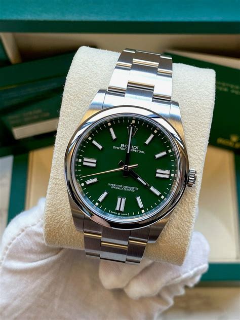 rolex oyster perpetual green gold|rolex oyster perpetual prix.